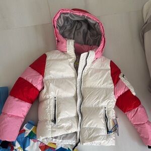 Bogner Pink and Red Kids Jacket
